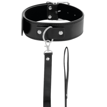 Collare di postura imbottito con guinzaglio in PVC e metallo